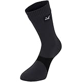 OTTERSHELL Wasserdichte, atmungsaktive Socken von Geeignet für Outdoor Aktivitäten wie Golf, Laufen, Radfahren, Bergwandern und Wandern. (DE/NL/SE/PL, Numerisch, 43, 46, Regular, Regular, Grau - B)