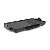Tristar Tischgrill, 2000 Watt, Antihaftbeschichtung, Fettauffangbehälter, 49 x 27 cm Grillfläche, BP-2750, Schwarz