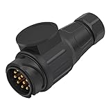 Europäische 13-Kern Anhänger Steckdose 12V Anhänger Adapter Zugstange Stecker Zubehör Stecker Stecker Stecker Stecker Stecker für LKW Zubehör, Schiffe, Wohnwagen