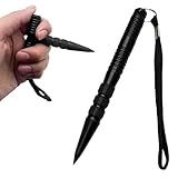 Selbstverteidigungs Waffen Legal,Tactical Pen Defense Keychain,Kubotan Selbstverteidigung Schlüsselanhänger Selbstverteidigung Frauen,Verteidigungs Waffen für Frauen Selbstschutz LTactical Pen(Schwarz