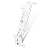 TBoonor Kettenmesslehre 7-in-1 Kettenlehre Fahrrad, Kettenverschleißlehre Multitool mit Kettenhaken,Lineal 10cm,14G Fahrrad Speichenschlüssel für Shimano, Avid, Hayes, Magura, Silber