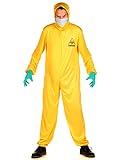 DEGUISE TOI Strahlenschutzanzug Kostüm für Erwachsene Halloween gelb-hellblau - Gelb