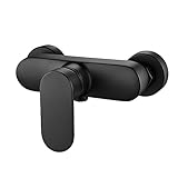 Namuoto Einhebelmischer Duscharmatur Schwarz, Aufputz Brausearmatur Bad, Mischbatterie für Dusche Wandmontage, Einhand-Brausebatterie, Größe G1/2