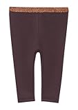s.Oliver Thermofleece-Leggins mit Glitzer-Elastikbund aubergine 80