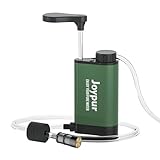 Joypur Wasserfilter Outdoor Survival - Wasserfilter Trinkwasser aus Metall mit 6000 L Filterkapazität Tragbare Wasseraufbereiter für Camping Wandern Notfall uws. (Armeegrün)