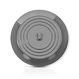 CZ Store Silikon-Abflussstopfen | 15 cm Flexibel & wasserdicht - Universal-Abdeckung für Edelstahl-Küchenspüle, Keramik-Badewanne, Toilette, Waschbecken, Dusche - Grau
