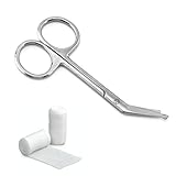 Verbandsschere Pflege,Verbandsschere Edelstahl,Präziser Schnitt Chirurgische Schere,Wiederverwendbar Rostfreier Edelstahl Verbandschere Krankenschwester,für Verband,Pflaster und Kleider.