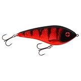 Westin Swim Glidebait - Jerkbait, Farbe:Fire, Länge/Gewicht/Schwimmverhalten:12cm / 53g / suspending