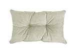 POKAR Rückenkissen Stuhlkissen Rückenlehne für Stuhl Rattanmöbel Gartenmöbel Kissen Outdoor Rückenpolster Lounge Polster 60x40x10 cm, Beige