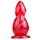 FAAK extremer XXXL-Dildo-Plug nur für erfahrene Liebhaber,15,5'' maximaler Sex-Stuffer für Sex-Abenteurer,11'' einführbares Sexspielzeug zur analen oder vaginalen Dehnung (rot)