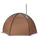 OneTigris Coco Nest Kuppelzelt mit Schornsteinloch, warm Zelt mit Netzinnenzelt für 1 Person, Camping Zelt wasserdicht 3000 mm, für Solocamping, Wandern und Outdoor