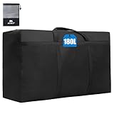 KXF 180L große Aufbewahrungstasche verdickt 600D Oxford-Organizer Taschen langlebig Festival-Dekoration Organizer Unterbett-Aufbewahrung Reisetasche Schultasche Tragetasche 100 x 60 x 30 cm