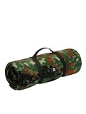 Brandit FLEECEDECKE BW Army Outdoor Winter Decke Fleece Bundeswehr CAMPINGDECKE, Farbe:Flecktarn