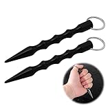 2 Stück Kubotan Selbstverteidigung,Legale Waffen zur Selbstverteidigung Waffen Legal,Self Defense Keychain,Kubotan Schlüsselanhänger Selbstverteidigung Set,Defence Verteidigungs Waffen für Frauen