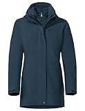 VAUDE Idris III 3-in-1 Parka Damen – Damen-Winterjacke wasserdicht, winddicht & atmungsaktiv mit Eco-Finish, Damen-Doppeljacke mit wärmender Hybrid-Innenjacke – in Blau, Größe: 46