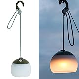LED Campinglampe aufladbar, 2 Farben, IPX5 Wasserdichte Campinglampe Akku USB Wiederaufladbare LED Camping Laterne für Wandern, Notfall, Dekoration