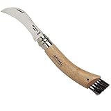 Opinel Pilzmesser, Sandvik-Stahl, Buchenholz, Wildschweinborsten (ohneGravur, One Size)