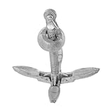 DECORNIJIA Galvanisierter Faltbarer Kohlenstoffstahlanker Korrosionsbeständig Platzsparend Wetterfest für Kajaks Kleine Yachten Angelboote Vielseitige für Sicheres Anlegen