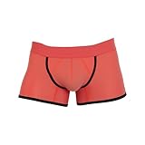 CODE 22 - Männer Boxer Slip Unterwäsche - Work Out Trunk Coral - 1x Größe M