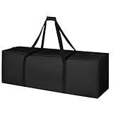 Babenest 142L Lange Reisetasche, Große Aufbewahrungstasche mit Upgrade Reißverschluss für Damen und Herren, Wasserdicht Faltbar Transporttasche Trainingstasche, Gym, Reisen, Schwarz 127x28x40cm