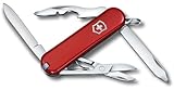 Victorinox Schweizer Taschenmesser klein, Rambler, Schlüsselanhänger, Multitool, 10 Funktionen, Klinge, Phillips-Schraubendreher 0/1