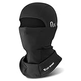 CYCLESPEED Sturmhaube Motorrad Fahrrad Balaclava Winter Skimaske für Herren Damen Gesichtshaube Warm Winddicht Atmungsaktiv für Laufen Outdoor-Aktivitäten Schwarz
