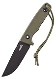 SCHNITZEL TRI - Outdoormesser mit Kydex-Scheide und Dangler-Tragesystem - Bushcraft Messer Outdoor Freizeitmesser Erwachsene (Grün)