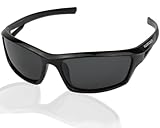 Angel-Berger High UV Polarisationsbrille Polbrille Angelbrille Karpfenangeln Sonnenbrille Sun Glasses Polarsierungsbrille (Wild Devil Baits schwarze Gläser)