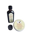 Schaftöl für Gewehre (100ml) Dunkelbraun Plus Schaftbalsam Holzwachs (80 Gramm). Perfekte Holzschaftpflege.