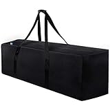 INFANZIA 197L Sporttasche, Extra Große Reisetasche mit Verbessertem Reißverschluss, Tragetasche mit Großer Kapazität, Stark und Wasserdicht, Geeignet für Reisen,Sport, 120x38x43 cm, Schwarz