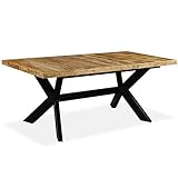 vidaXL Mangoholz Massiv Esstisch 180 cm Esszimmertisch Küchentisch Speisetisch