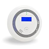 GiiHoo Kohlenmonoxidmelder mit LCD-Display & Batteriebetrieb – Haushalts-CO-Alarmanlage, EN 50291 Zertifiziert, 10 Jahre Sensorlebensdauer