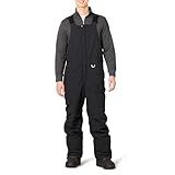 Amazon Essentials Herren Wasserabweisender isolierter Schneelatzoverall, Schwarz, XL