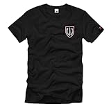 UstgKp KSK Unterstützungs Kompanie Bundeswehr Spezialeinheit Claw T-Shirt#38959, Größe:L, Farbe:Schwarz
