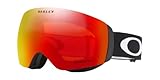 Oakley Skibrille Flight Deck SNOW XM, lens Prizm TORCH Iridium (Matte Black with white logo and black band), One Size, OO7064-39