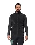 Jack Wolfskin Herren Waldsteig Fz Vest M Fleece Weste, Schwarz, L EU