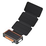 Solar Powerbank - Handkurbel & LED Lampe,Faltbare Powerbank Mit SOS-Alarmfunktion Und Für Frauen, Männer & Jugendliche