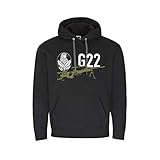 Copytec G22 Scharfschützengewehr Scharfschützen Einheit Abzeichen Sniper Hoodie #27824, Größe:XXL, Farbe:Schwarz