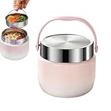 Yhsioaklo Thermobehälter für Lebensmittel | 1200 ml Lunchbox für Sport Fitnessstudio – Thermisch Wasserdicht für Suppen und Babynahrung Ideal für Outdoor-Aktivitäten wie Grillen, Wandern,