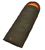 Badger Outdoor Nightpack Schlafsack Camping 220x75cm | Ultraleicht 1100g Deckenschlafsack mit Kapuze | Trekking Outdoor Isomatte 3 Jahreszeiten | bis -4°C | Reißverschluss Rechts