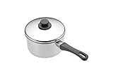 KitchenCraft Extratiefer Induktionskochfeldgeeigneter Kochtopf mit Deckel, Edelstahl, Silber, 28 x 13 x 12 cm, 1 Einheiten