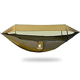 GEERTOP Aktualisierung 3-in-1 Hängematte Outdoor mit Moskitonetz und Sun Shelter,Ultraleichte Camping Hängematte 200kg Tragfähigkeit für Outdoor, Camping, Wandern,