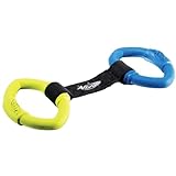 Nerf Dog Hundespielzeug 2 Ring Strap Tug, 2 Ring Ziehspielzeug für Hunde, mehrfarbig