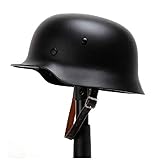 Koyheng WW2 Helm. Weltkrieg Deutscher Elite Wh Army M35 M1935 Stahlhelm Zweiter Weltkrieg Schutzhelm mit Lederfutter Stahlhelm