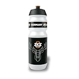 SKS GERMANY HIRSCH BOTTLE LARGE 750 ml Fahrradflasche in Hirsch-Design, Fahrradzubehör (Flasche mit Shiva-Verschluss, für alle gängigen Flaschenhalterungen, auslaufsicheres Push-Pull-Ventil)