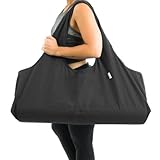 Yogiii Große Yogamatte Tasche | Die Originale YogiiiTotePRO | Große Yogatasche für Matte und Zubehör mit Seitentasche | Passend für die meisten Mattengrößen