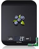 【10KG & Edelstahl】Digitale Küchenwaage, elektronische Lebensmittelwaage mit Tara-Funktion, hohe Präzision 1g/0.1oz, leicht zu reinigen, Batterien inklusive