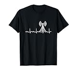 Radio Herzschlag HAM Funkgerät Geschenk Funker T-Shirt
