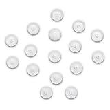 100 Abdeckkappen für Torx-Schrauben - Torx Schraubenabdeckung aus Kunststoff in verschiedenen Größen (TX 20, Weiß)