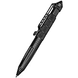 Tactical Pen,Saijer Taktischer Kugelschreiber Stift Tactical für die Selbstverteidigung Multifunktional Glasbrecher Stift Schwarz für Tactical Defense